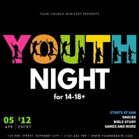 Youth Night Instagram Post template