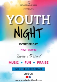 YOUTH NIGHT A3 template