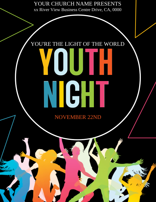 Youth Nights Event ad Flyer Template PosterMyWall