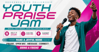 Youth Praise Jam Facebook Shared Image template