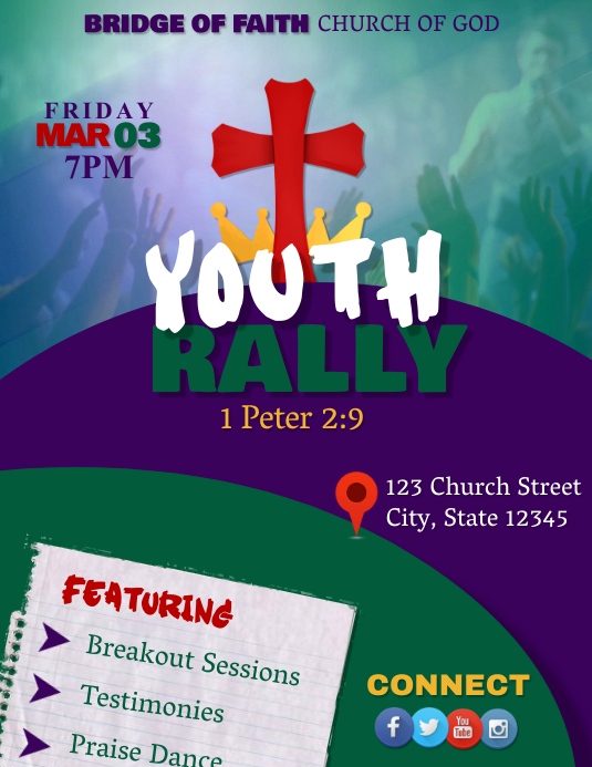 Youth Rally Template | PosterMyWall