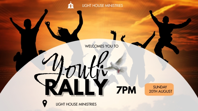 Youth Rally Service Template | PosterMyWall