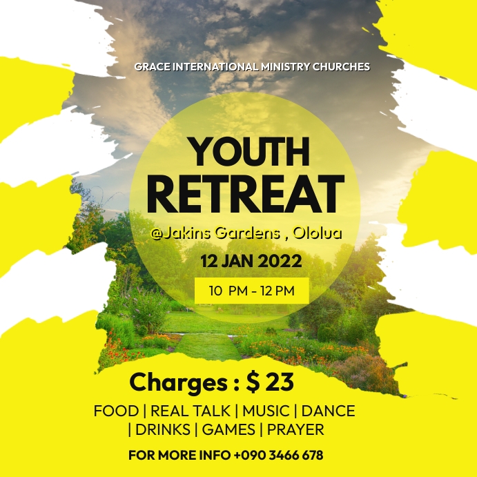 YOUTH RETREAT FLYER Template PosterMyWall