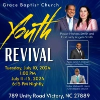 youth Revival flyer Instagram Post template