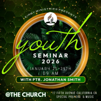 Youth Seminar 2026 Publicación de Instagram template