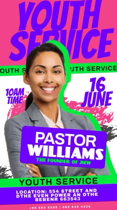 youth service Instagram Reel template