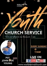 Youth service A3 template