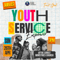 Youth Service Empower Сообщение Instagram template