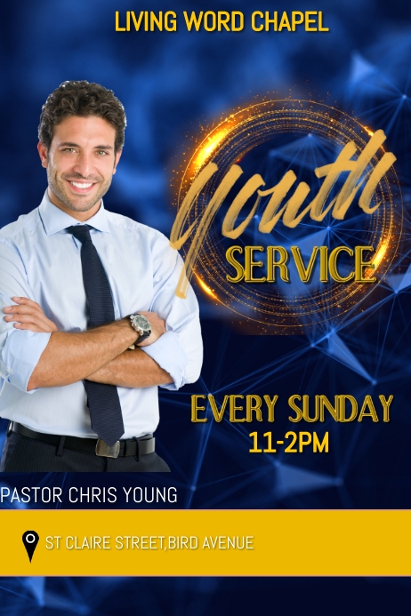 Copy of Youth service flyer | PosterMyWall
