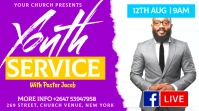 Youth service flyer template design Presentation (16:9)
