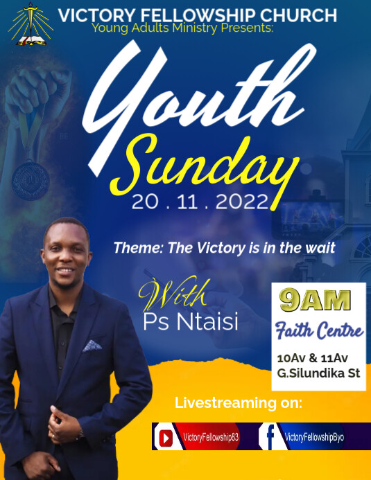 Youth service template by Anele Flyer (format US Letter)