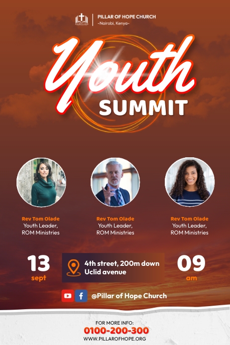 Youth summit Template | PosterMyWall