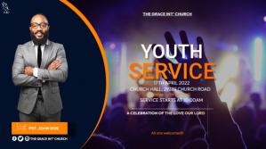 สีม่วง Church Youth Service Præsentation Template