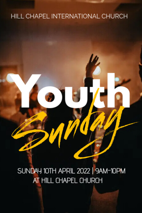youth Sunday flyer template (1) Poster