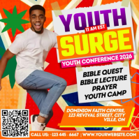 Youth Surge Power Conference Experience 2026 Publicación de Instagram template