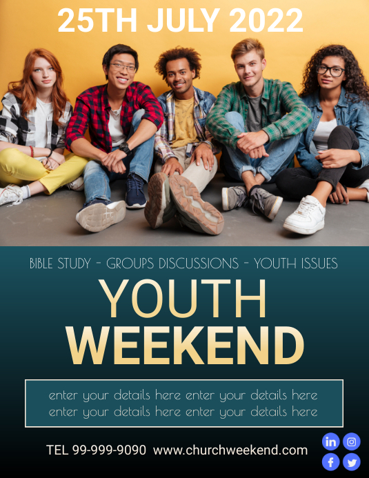 YOUTH WEEKEND Template PosterMyWall