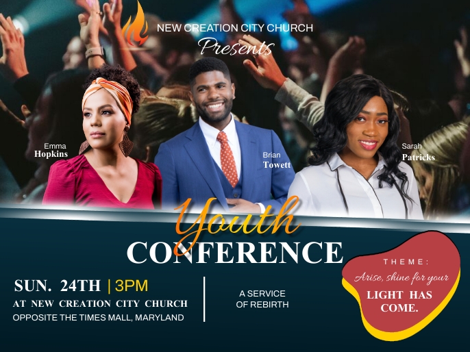 YOUTHS` CONFERENCE POSTER Template PosterMyWall YOUTHS` CONFERENCE POSTER Template PosterMyWall
