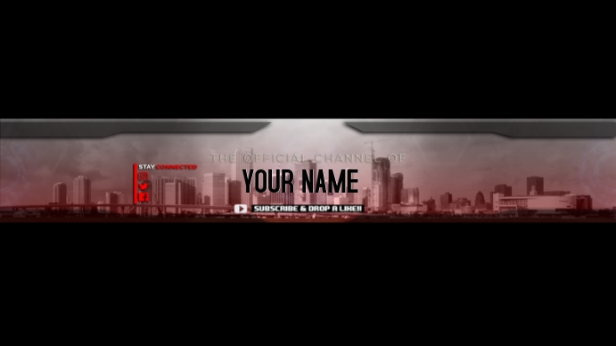 YouTube Banner YouTube-Kanal-Coverfoto template