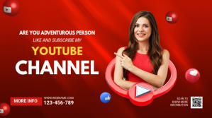 Youtube channel ads template