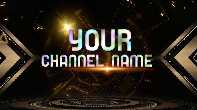 Youtube channel art template | PosterMyWall