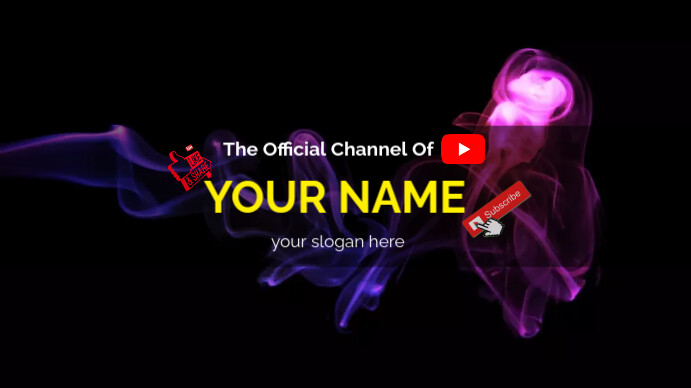 YOUTUBE CHANNEL COVER DESIGN template