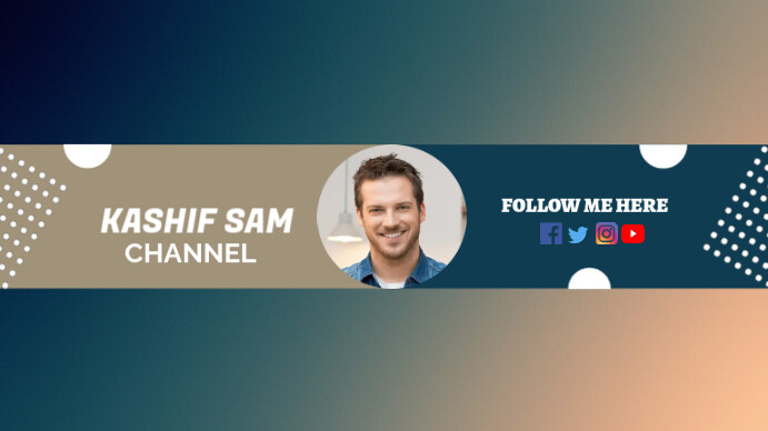 YOUTUBE CHANNEL COVER DESIGN template