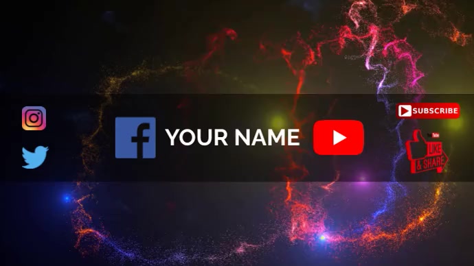 YOUTUBE CHANNEL COVER DESIGN template