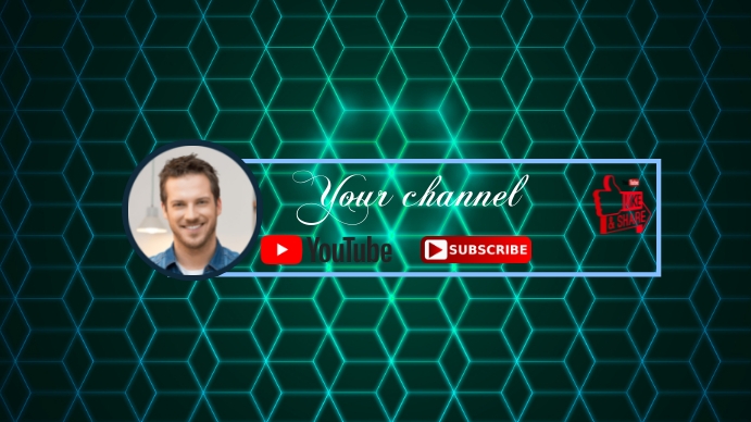 YOUTUBE CHANNEL COVER DESIGN template