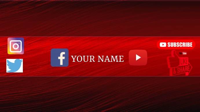 youtube channel cover photo Template | PosterMyWall
