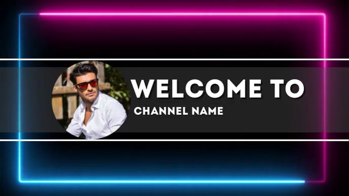 youtube channel intro glowing line Template | PosterMyWall