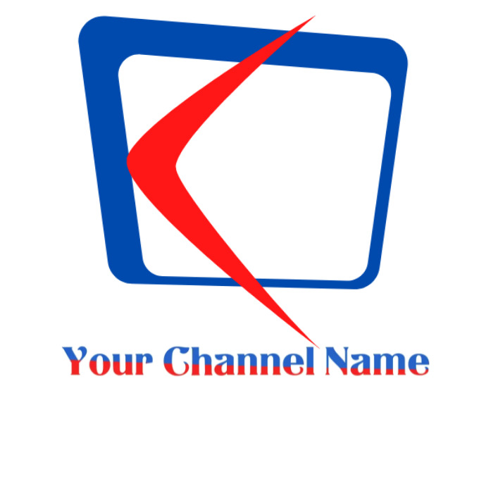 YouTube channel logo, channel logo Logotyp template