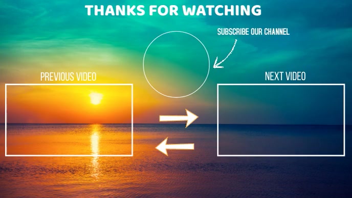 Youtube Outro Template Thanks For Watching Outro Templates