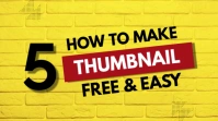 YouTube channel thumbnail Presentation (16:9) template