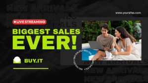 สีดำ Sales Promotion YouTube Channel Cover Photo Template