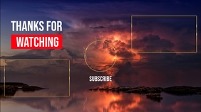 End Card Youtube End Card Design Template | PosterMyWall