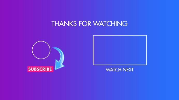 Youtube End Card Template Postermywall Youtube End Card Template Postermywall