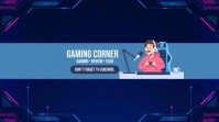 Youtube Gaming channet art template