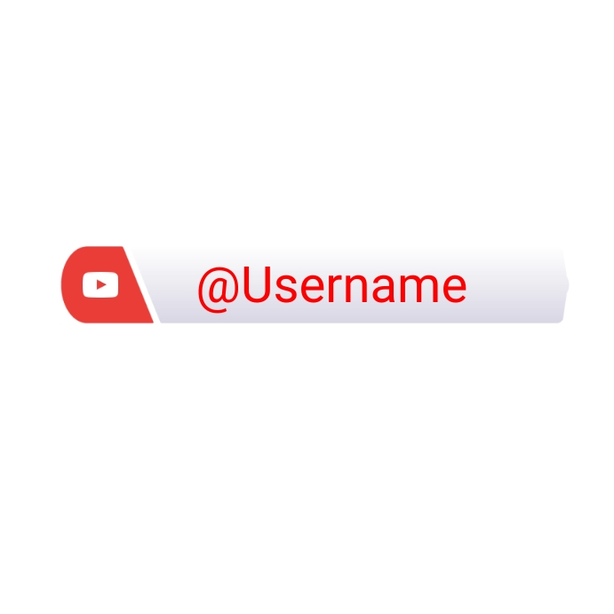 youtube icon lower third Instagram Post template