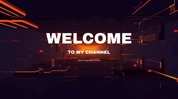 YouTube intro welcome to my channel video Template | PosterMyWall
