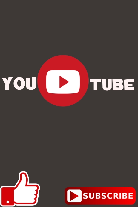 Youtube logo Template | PosterMyWall