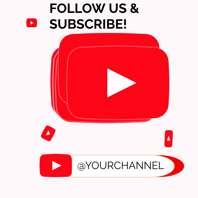 Youtube Logo template | PosterMyWall