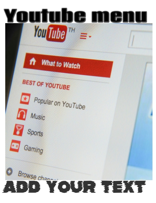Youtube menu poster Template | PosterMyWall