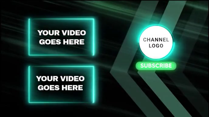 Plantilla de youtube outro | PosterMyWall