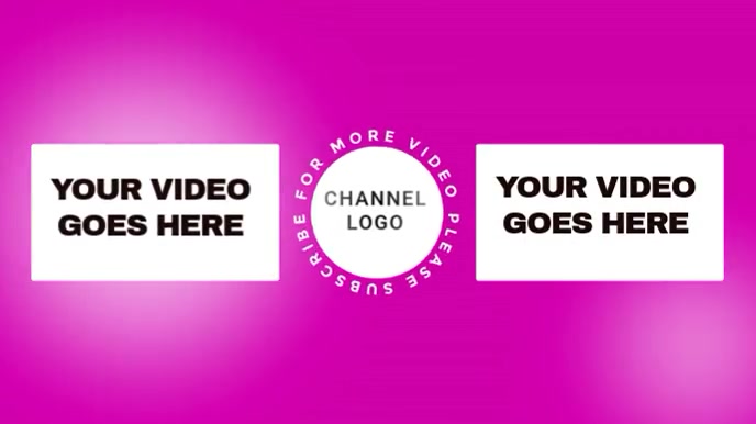 youtube outro Template | PosterMyWall