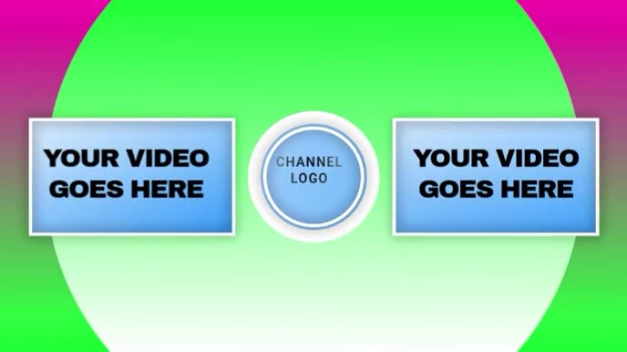 Modèle youtube outro | PosterMyWall