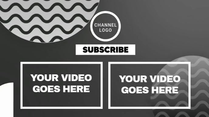 youtube outro Template | PosterMyWall