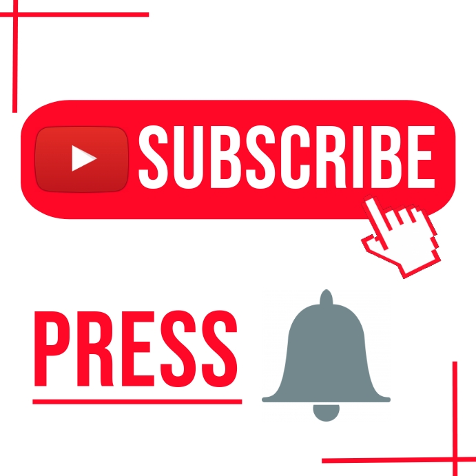 Youtube subscribe button Publicación de Instagram template