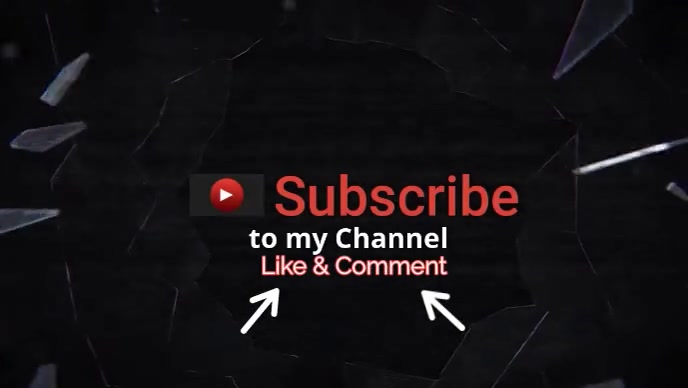 Modèle YouTube subscribe intro template | PosterMyWall
