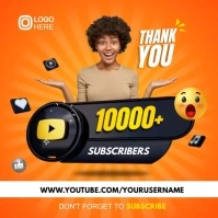 youtube subscriber appreciation Instagram Post template