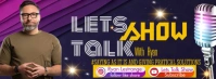 YOUTUBE TALKSHOW THUMBNAIL Couverture Facebook template